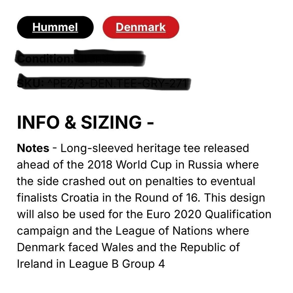 Hummel Denmark Football Heritage Shirt Men’s Large Grey 2018-19 Long Sleeve - Picture 9 of 9